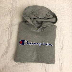 NWT Grey Gray Champion Hoodie sweatshirt